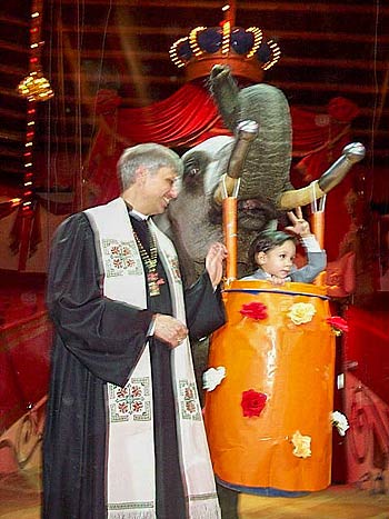 2000 wurde René Casselly jr. in der Manege des Circus Krone getauft (©Foto:Martin Schmitz)